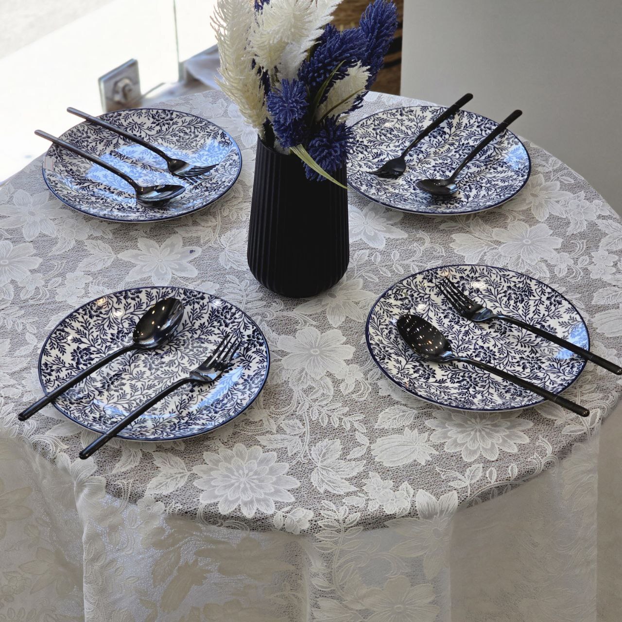  رومیزی پلاستیک گرد ژاپنی (قطر ۱۵۰) 