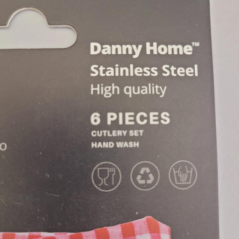  قاشق مربا خوری استیل طلایی و مشکی Danny Home (بسته ۶ عددی) 