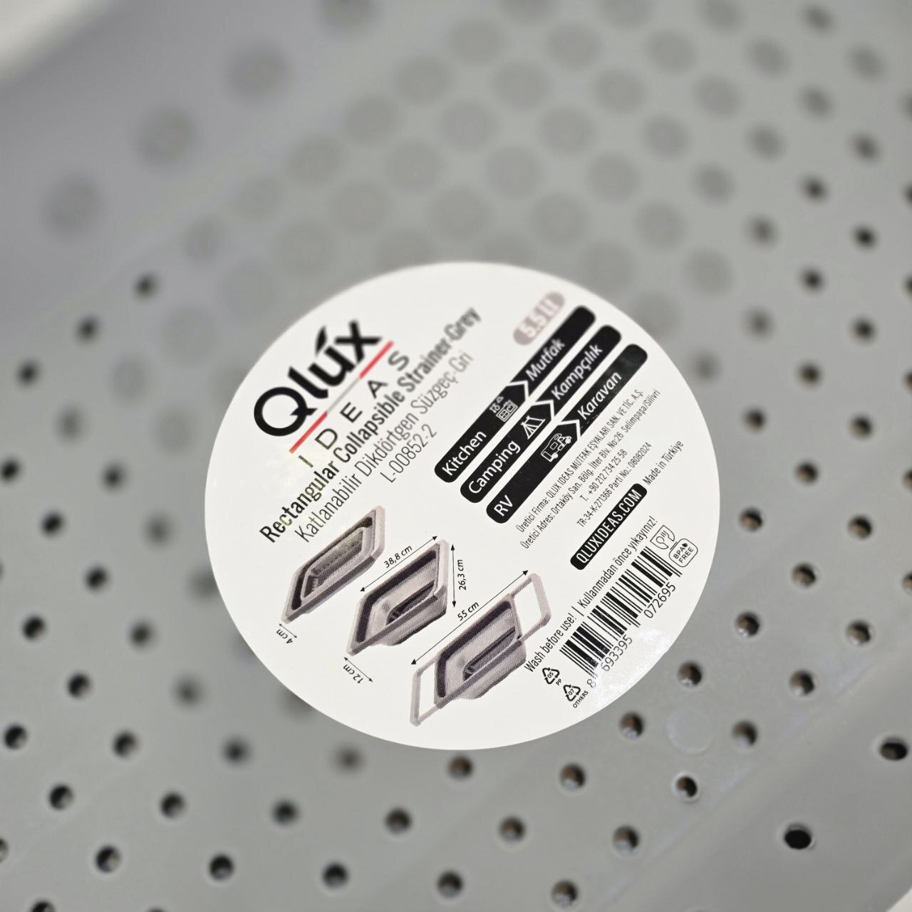  آبکش سینک تاشو Qlux 
