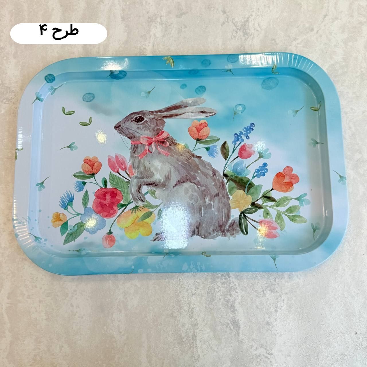  سینی فلزی طرح خرگوش 