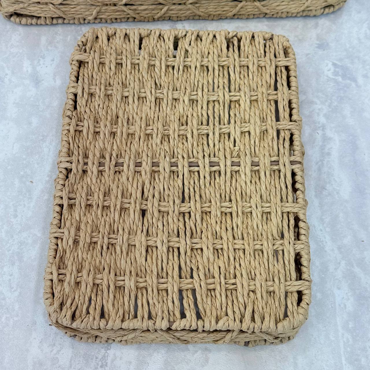  سینی رافیا مستطیلی (سه سایز) 