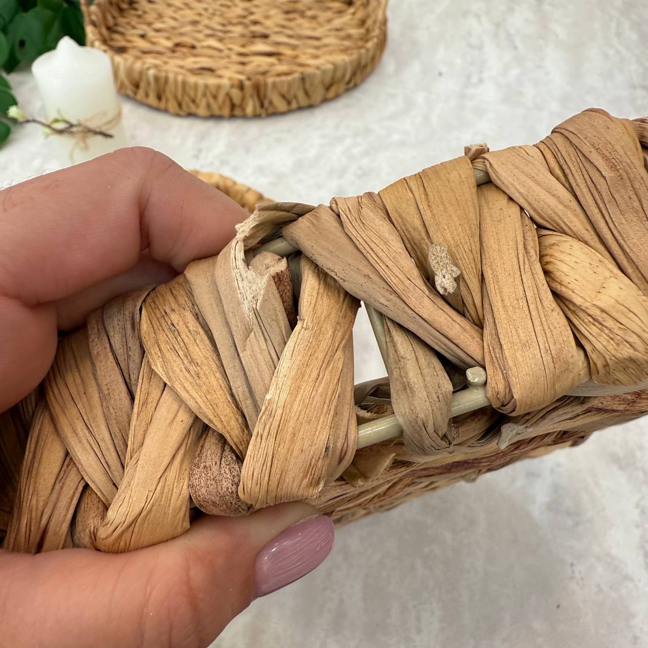  سینی حصیری گرد (سه سایز) 