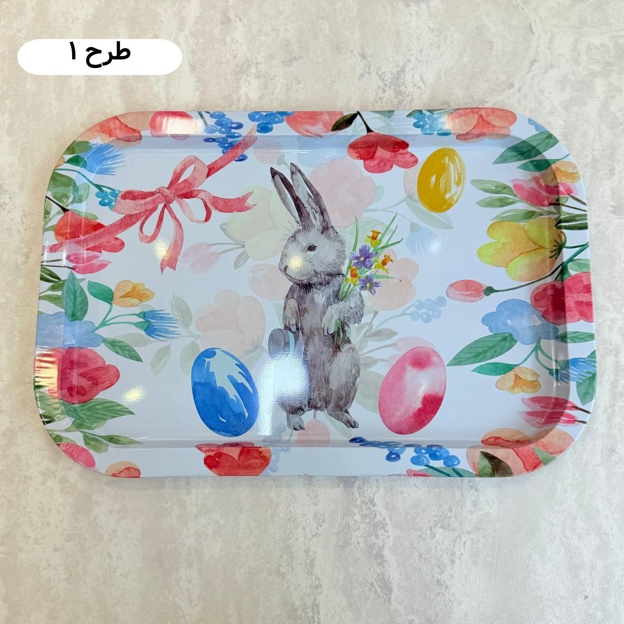  سینی فلزی طرح خرگوش 