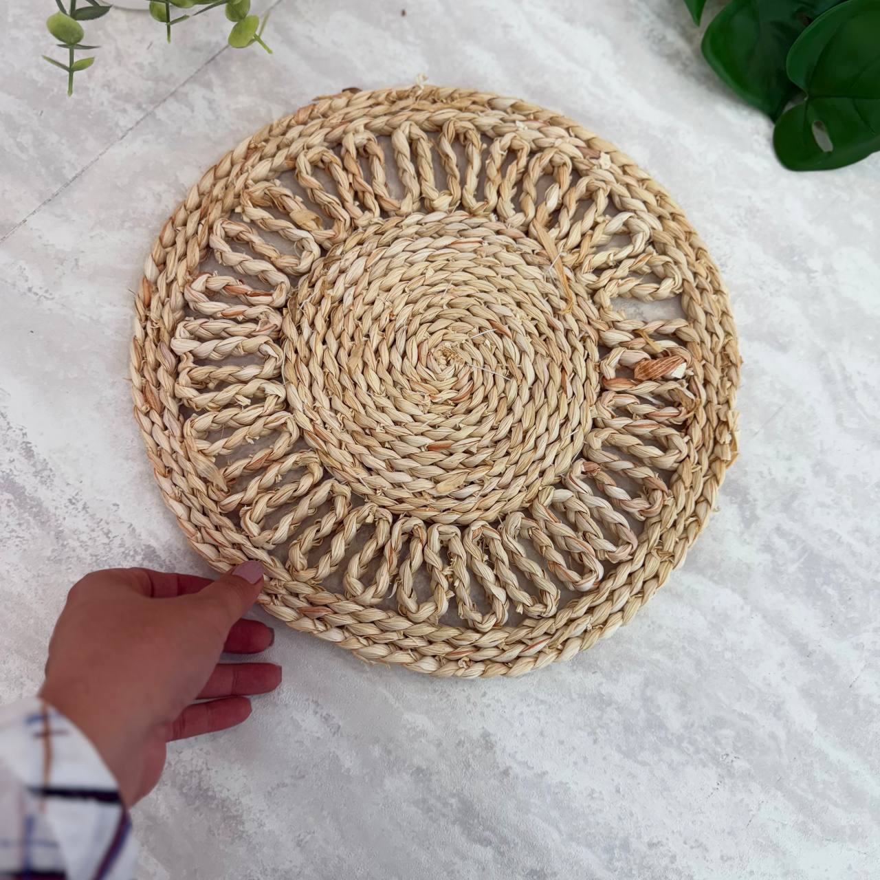  زیر بشقابی حصیری کد ۵۶۶ 