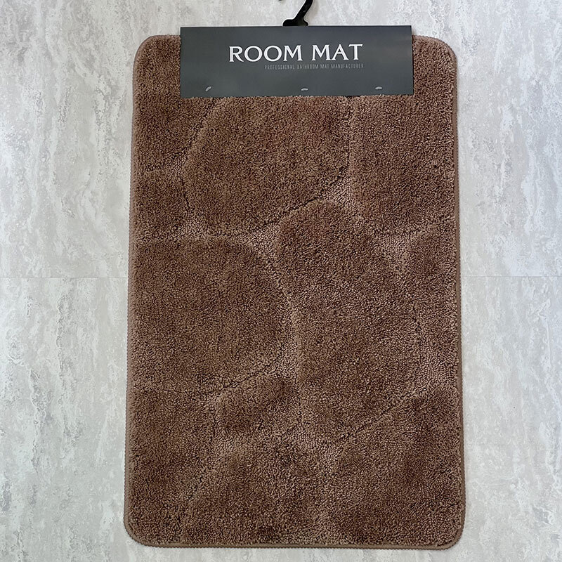  پادری تافتینگ طرح قهوه‌ای سنگی ROOM MAT (سایز ۸۰×۵۰) 