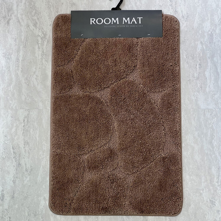 پادری تافتینگ طرح قهوه‌ای سنگی ROOM MAT (سایز ۸۰×۵۰)