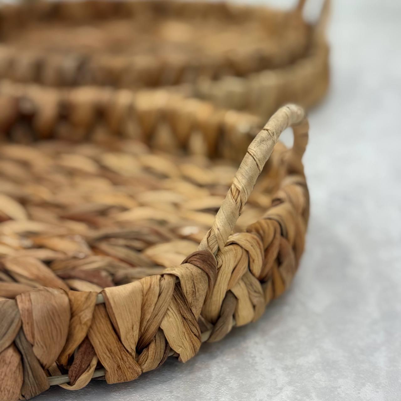  سینی حصیری گرد (سه سایز) 