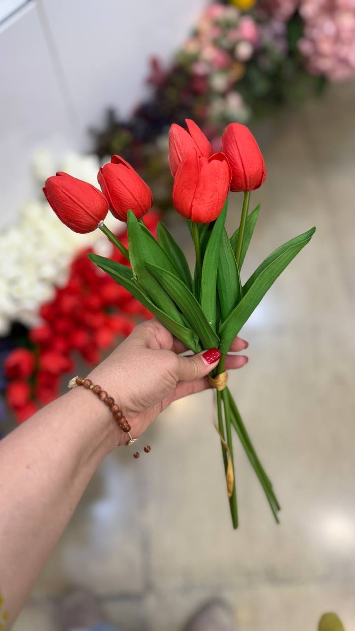  گل مصنوعی لاله فومی 