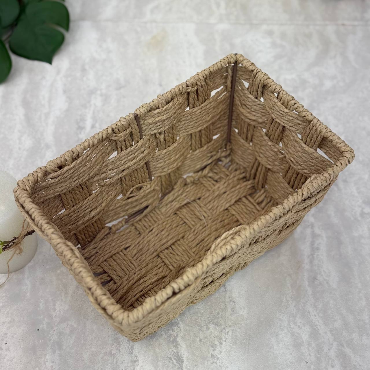  سبد حصیری مدل پاپیون مستطیلی ( سه سایز) 