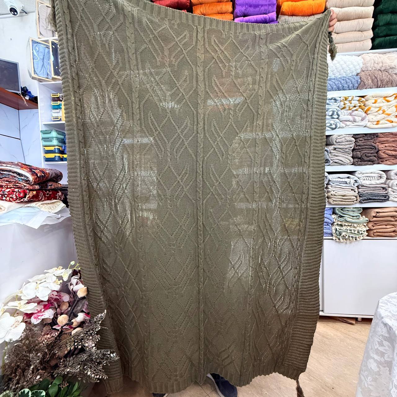  شال مبل بافت ساده اقتصادی 