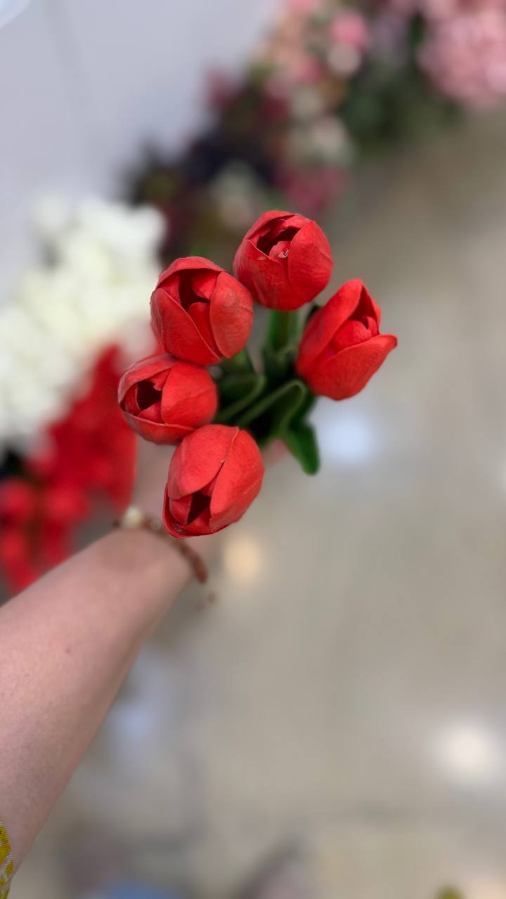  گل مصنوعی لاله فومی 