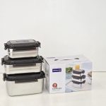 ظرف نگهدارنده استیل سه سایز Korkmaz - Image 7