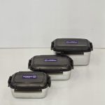 ظرف نگهدارنده استیل سه سایز Korkmaz - Image 2