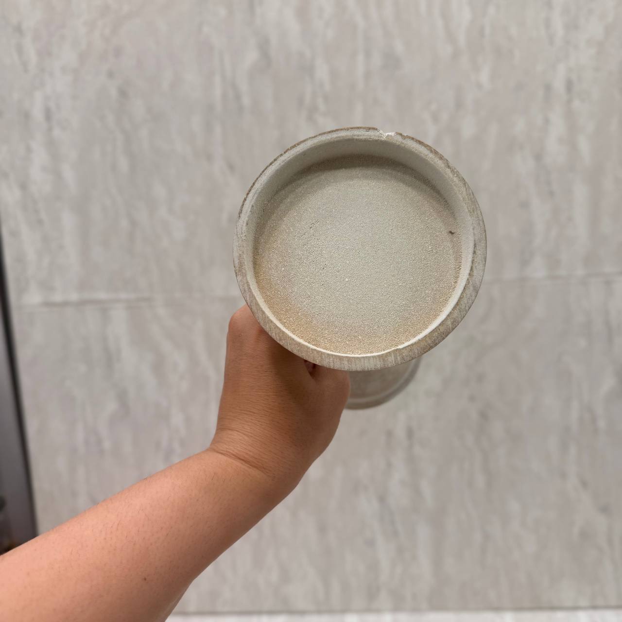 photo_5870703910170248635_y جا شمعی چوبی پتینه دو سایز - Image 7