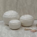 جا شمعی توپی سه سایز سفید - Image 3