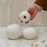 جا شمعی توپی سه سایز سفید - Image 5