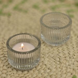 جا شمعی بلور راه راه دنیز