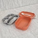 ظرف غذای داخل استیل طرح نیمرو - Image 9