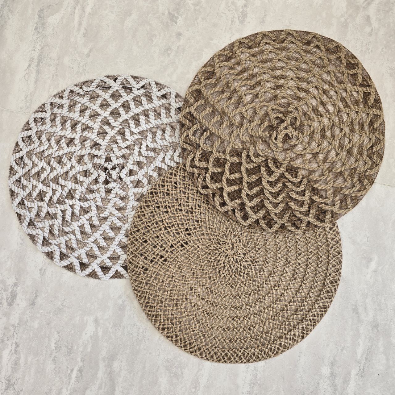 5922309350984715347 زیر بشقابی حریر و کنف وارداتی - Image 1